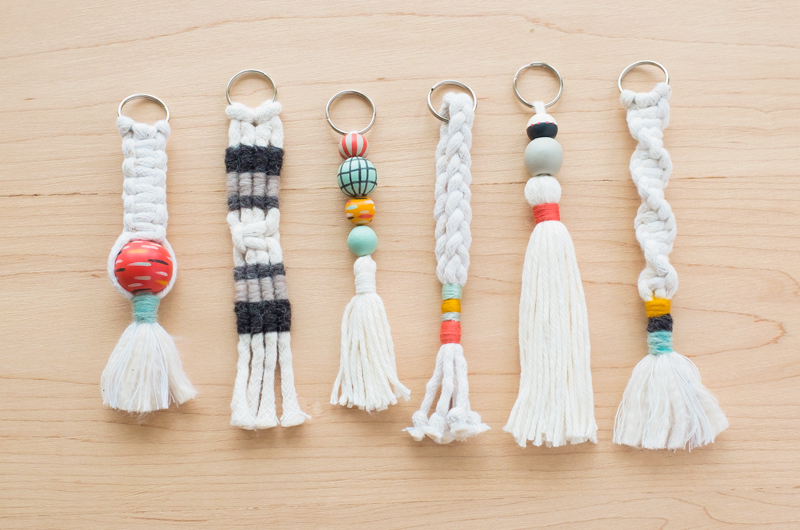 How to Make DIY Tassel and Macramé Keychains to Give to All Your